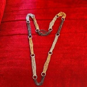 Long Multi-Color Multi-strands Chain Necklace